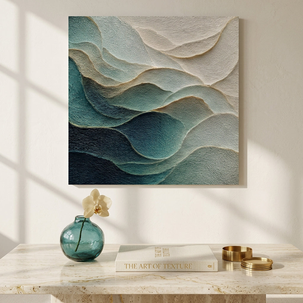 Emerald Waves Wall Art