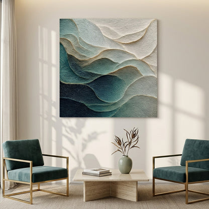 Emerald Waves Wall Art