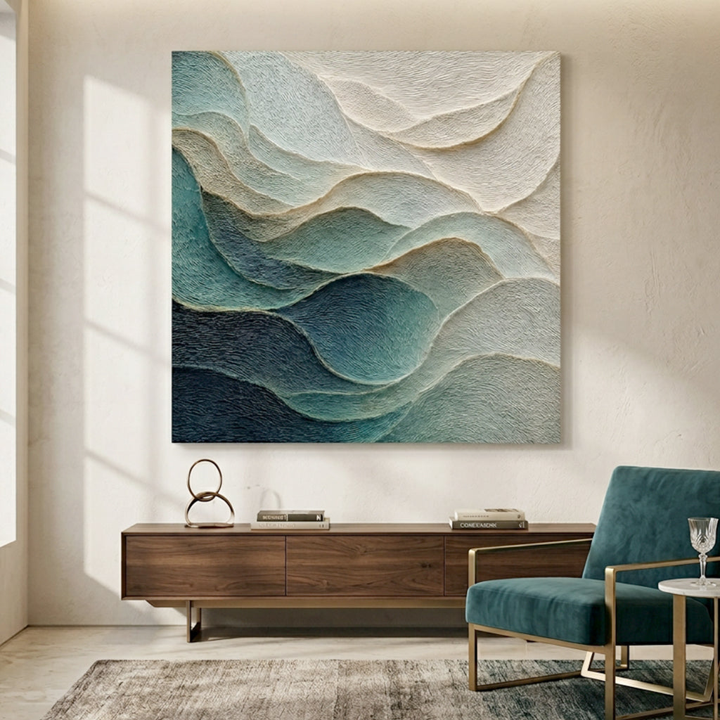 Emerald Waves Wall Art