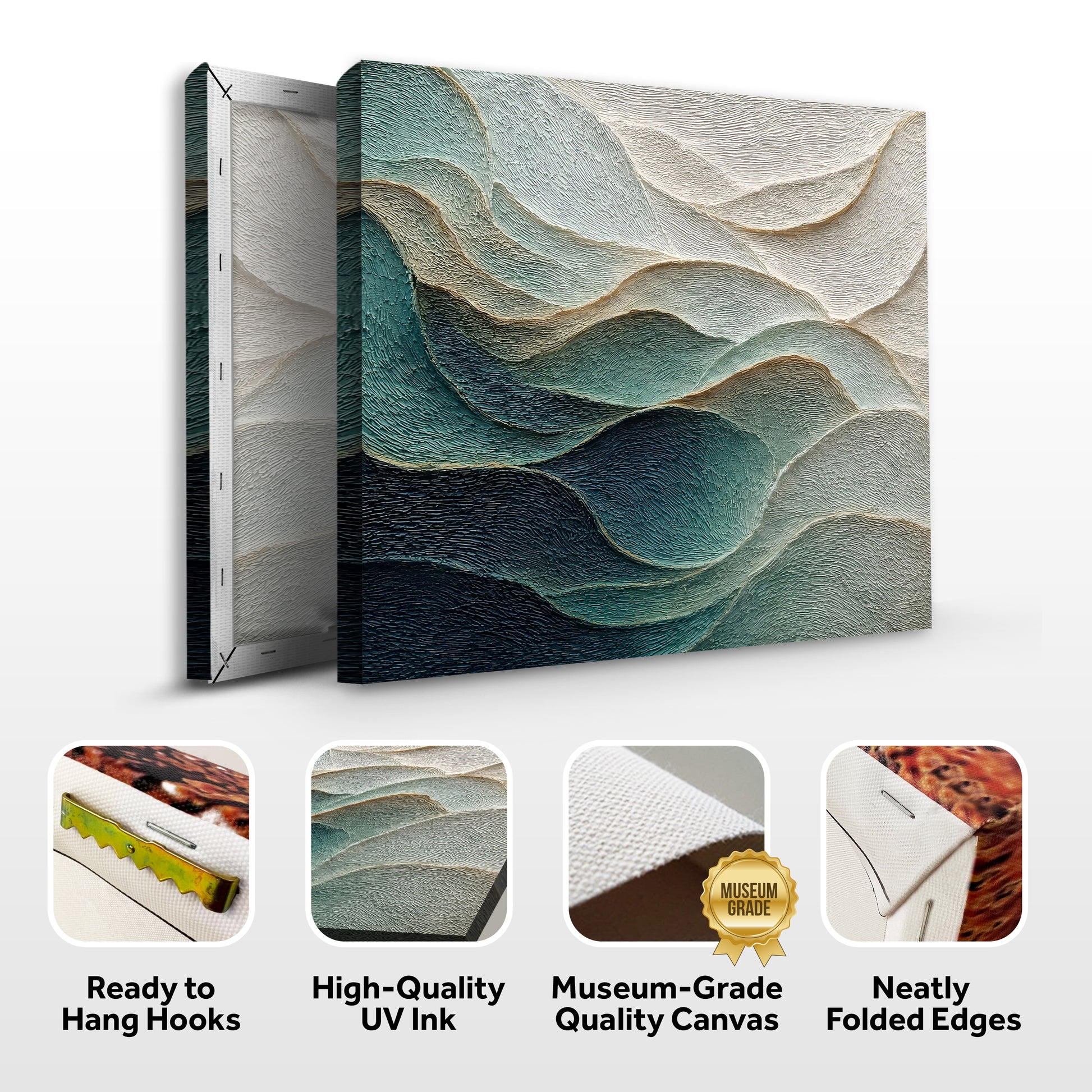Emerald Waves Wall Art