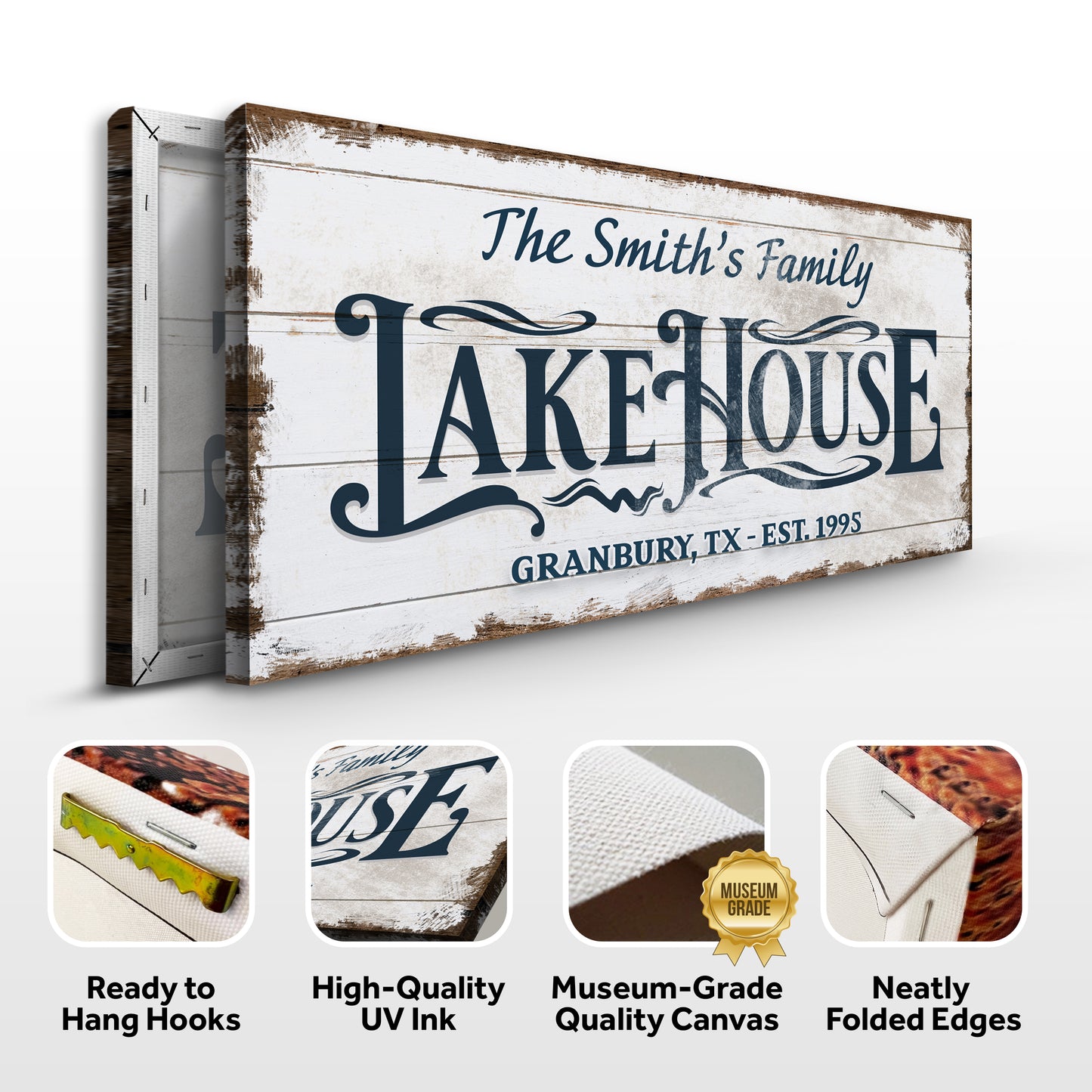 Lake House Sign VII SPecs - Image by Tailored Canvases