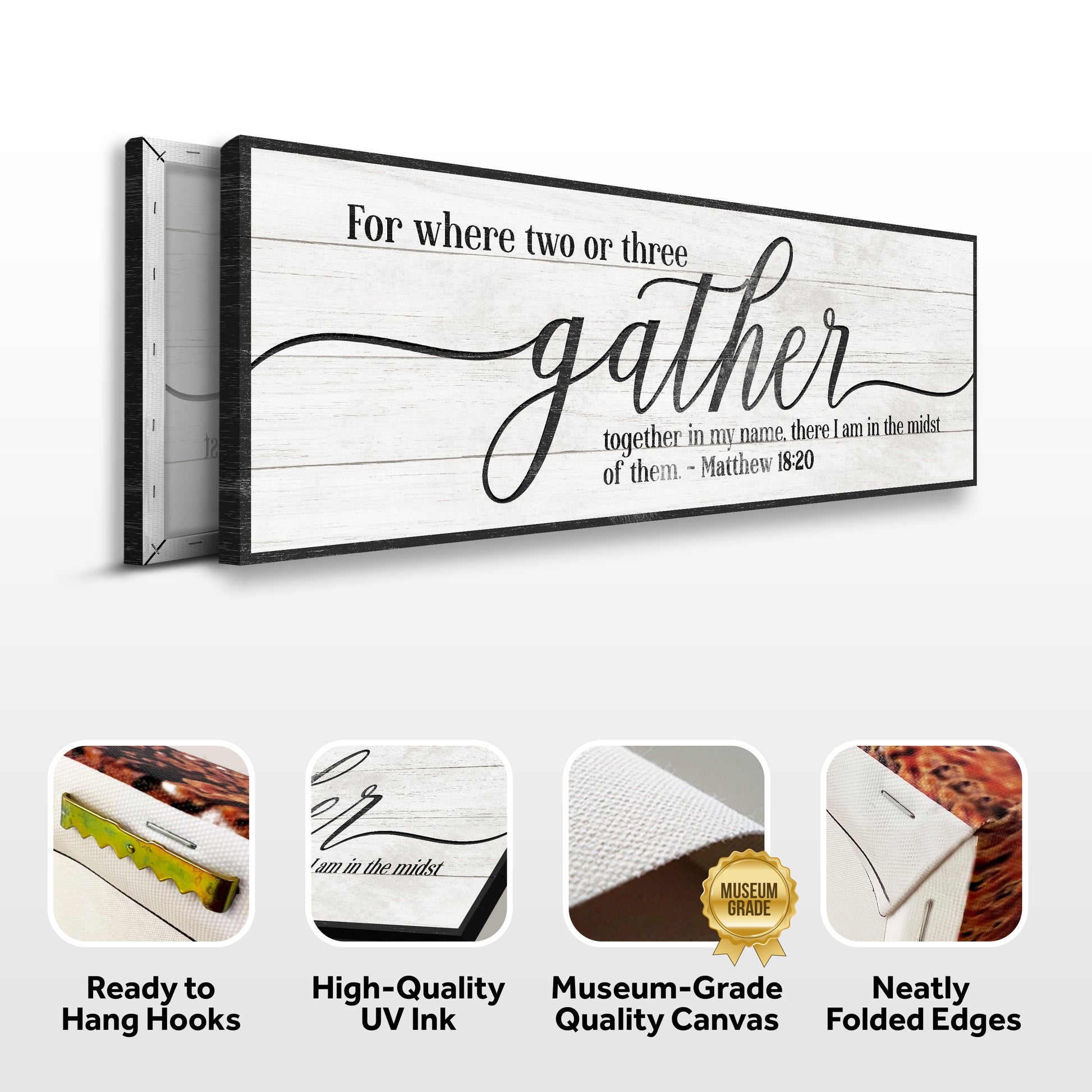 Gather Sign VI Specs - Image by Tailored Canvases