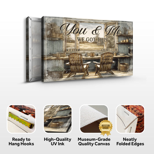 Farmhouse Themed We Got This Couple Sign - Image by Tailored Canvases
