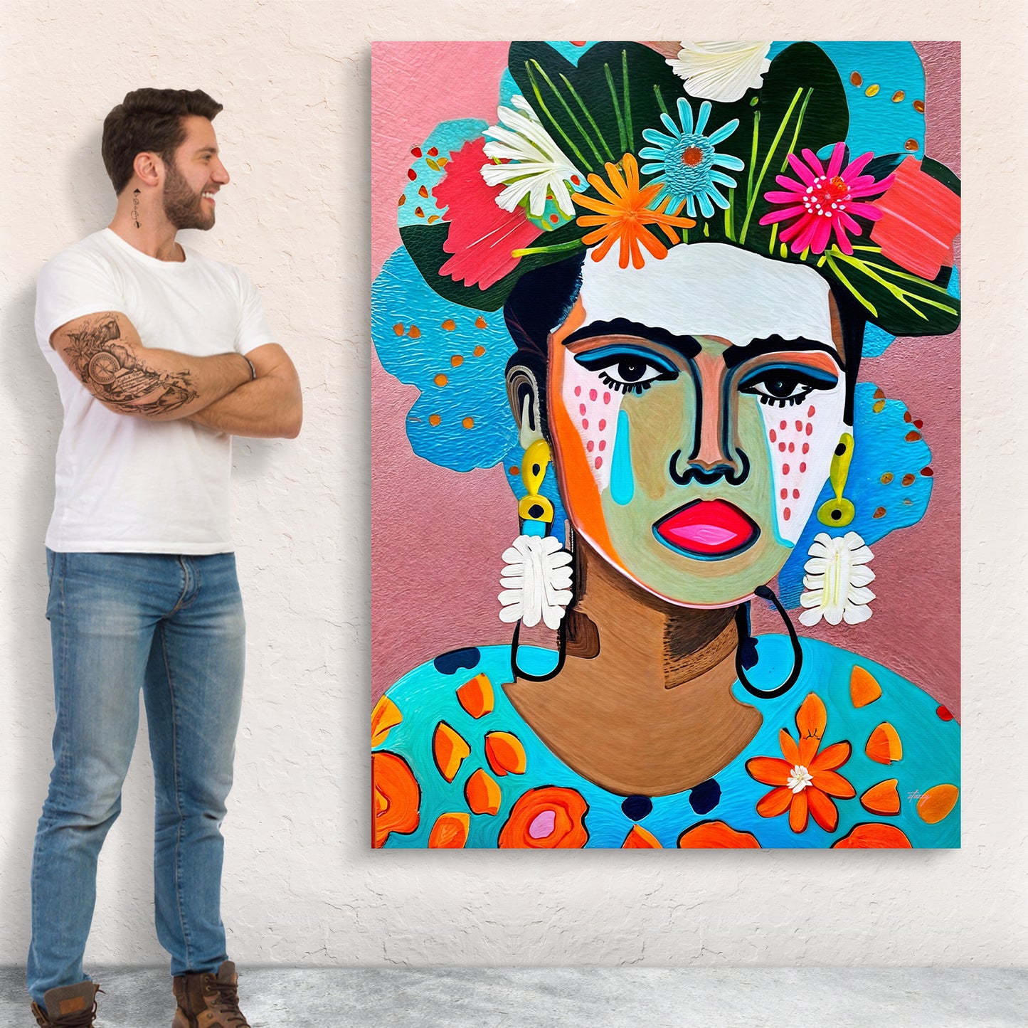 Canvas Print: "Floral Muse II"