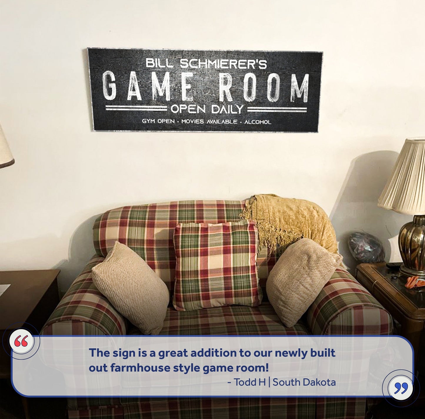 Family Game Room Sign