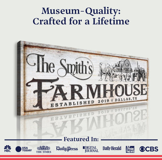 Vintage Rust Farmhouse Sign II