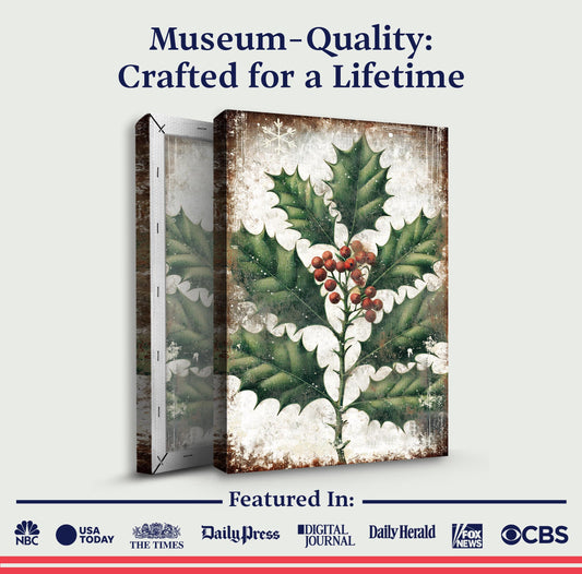 Christmas Holly Wall Art - Image by Tailored Canvases