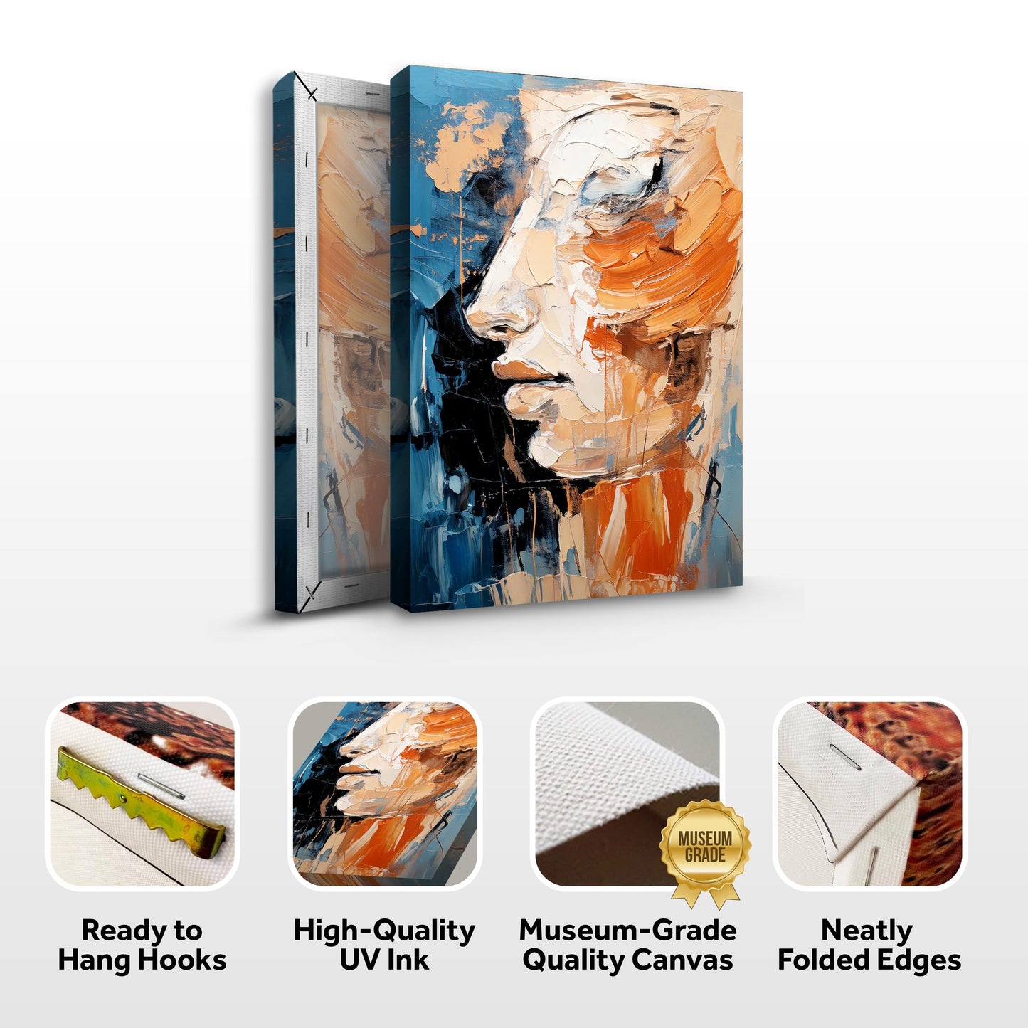 Modern Brush Stroke Abstract Wall Art