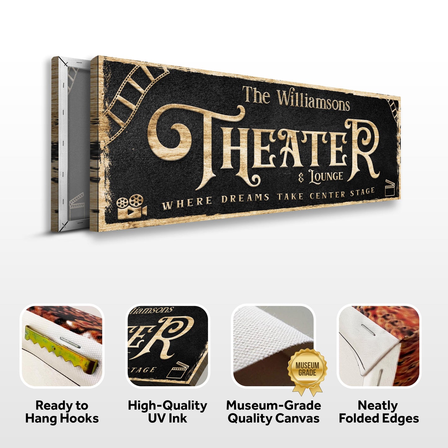 Theater Sign VI Specs - Image by Tailored Canvases