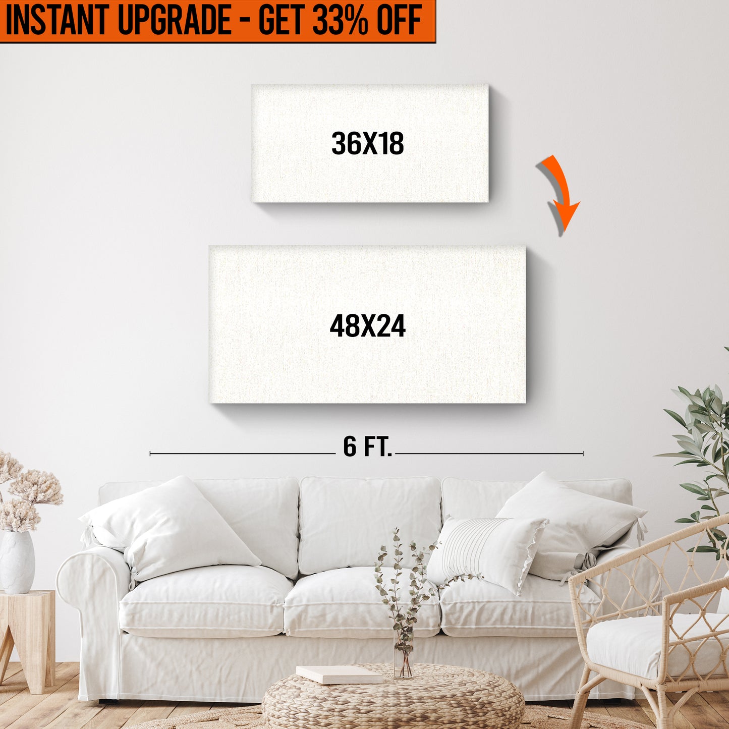 Upgrade Your 36x18 Inches Canvas To 48x24 Inches Canvas