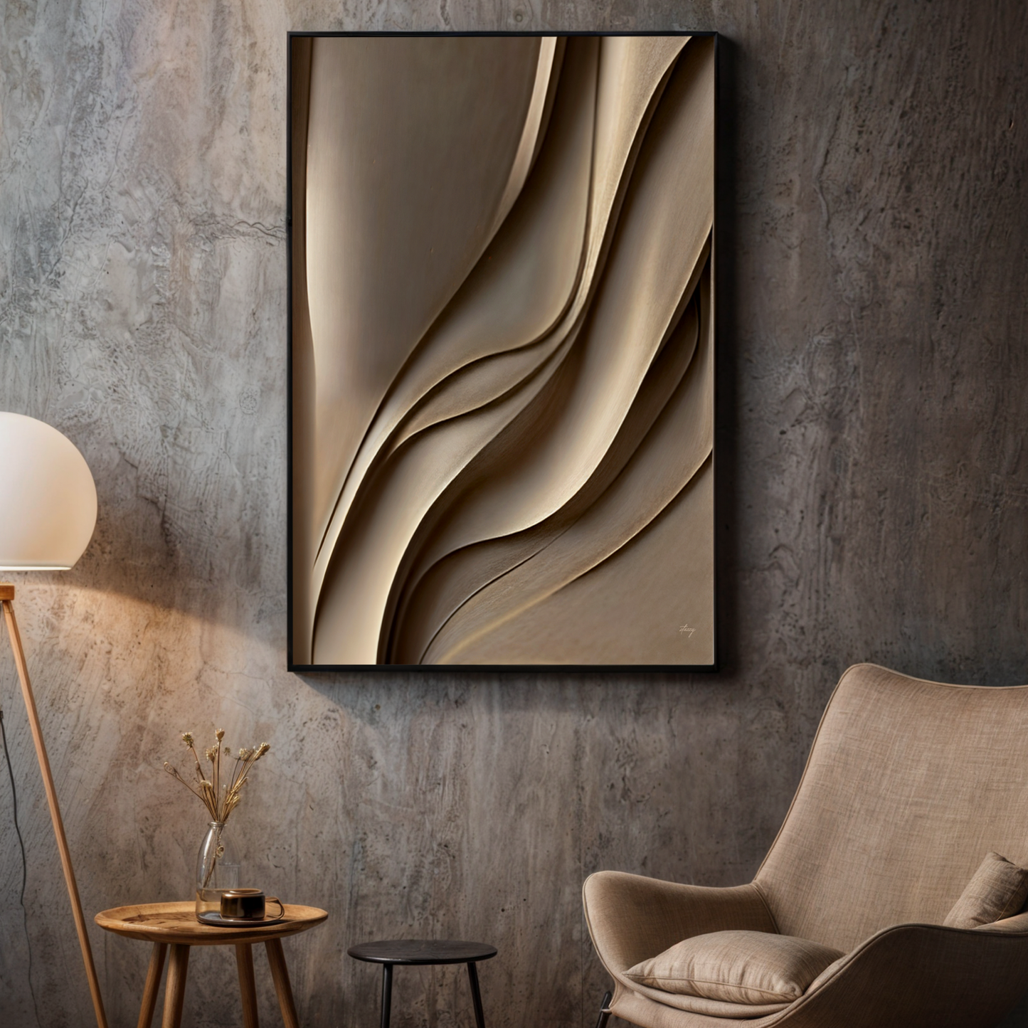 Canvas Print: "Drifted Elegance"