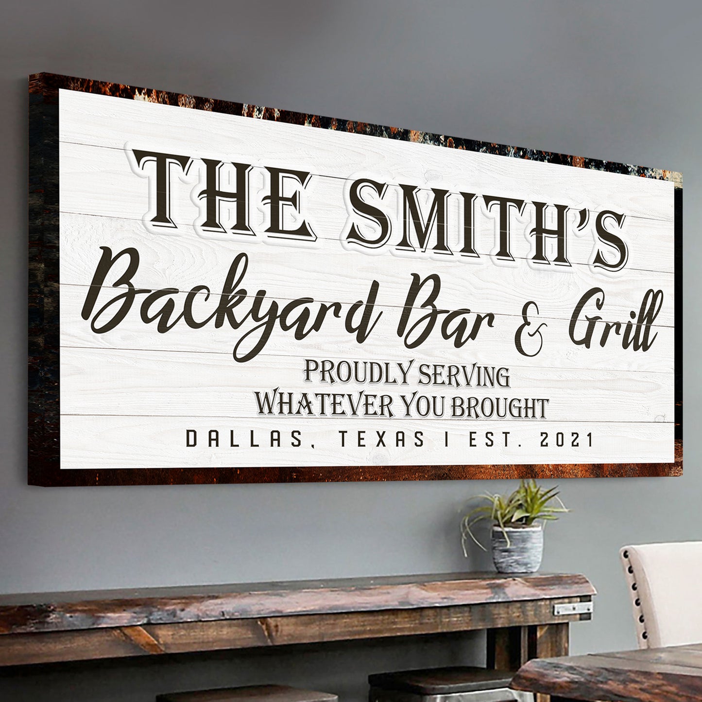 Backyard Bar & Grill Sign XIX
