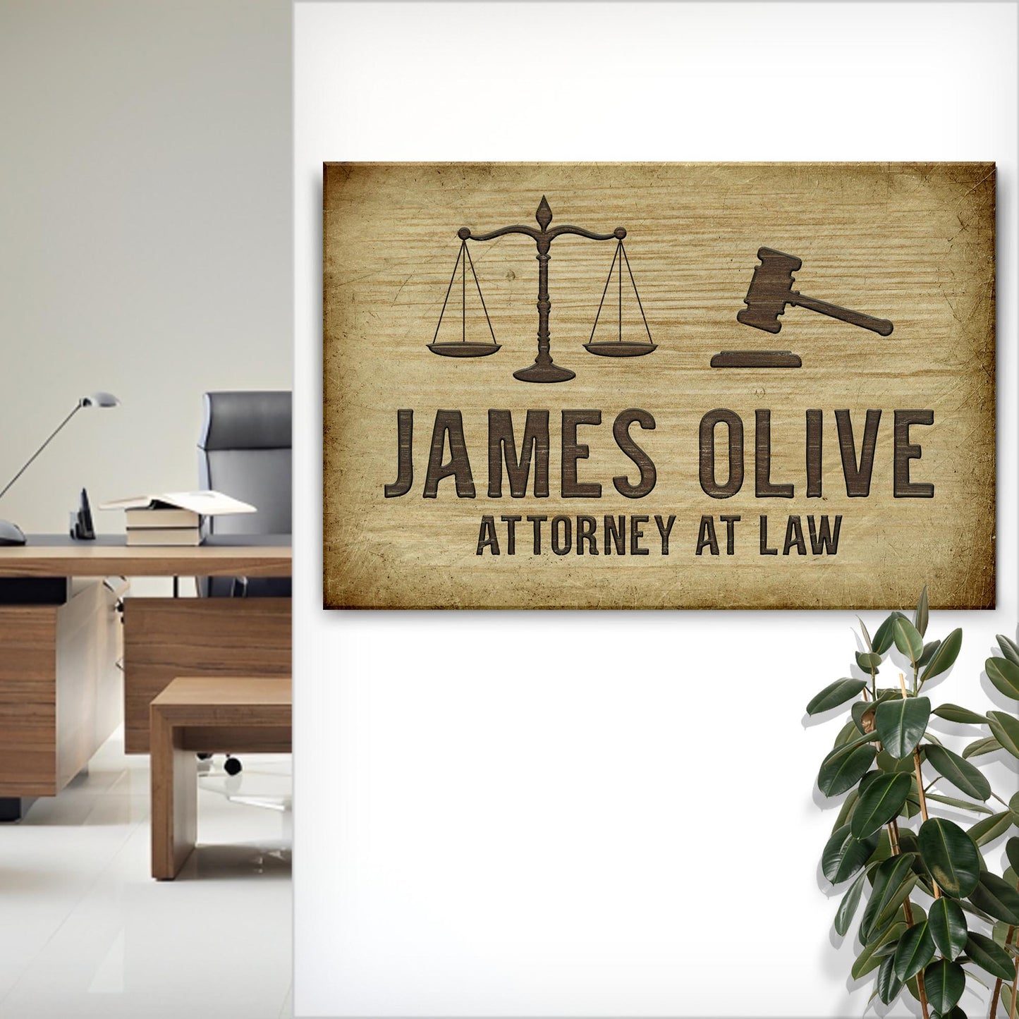 Lawyer Sign  Style 1 - Image by Tailored Canvases