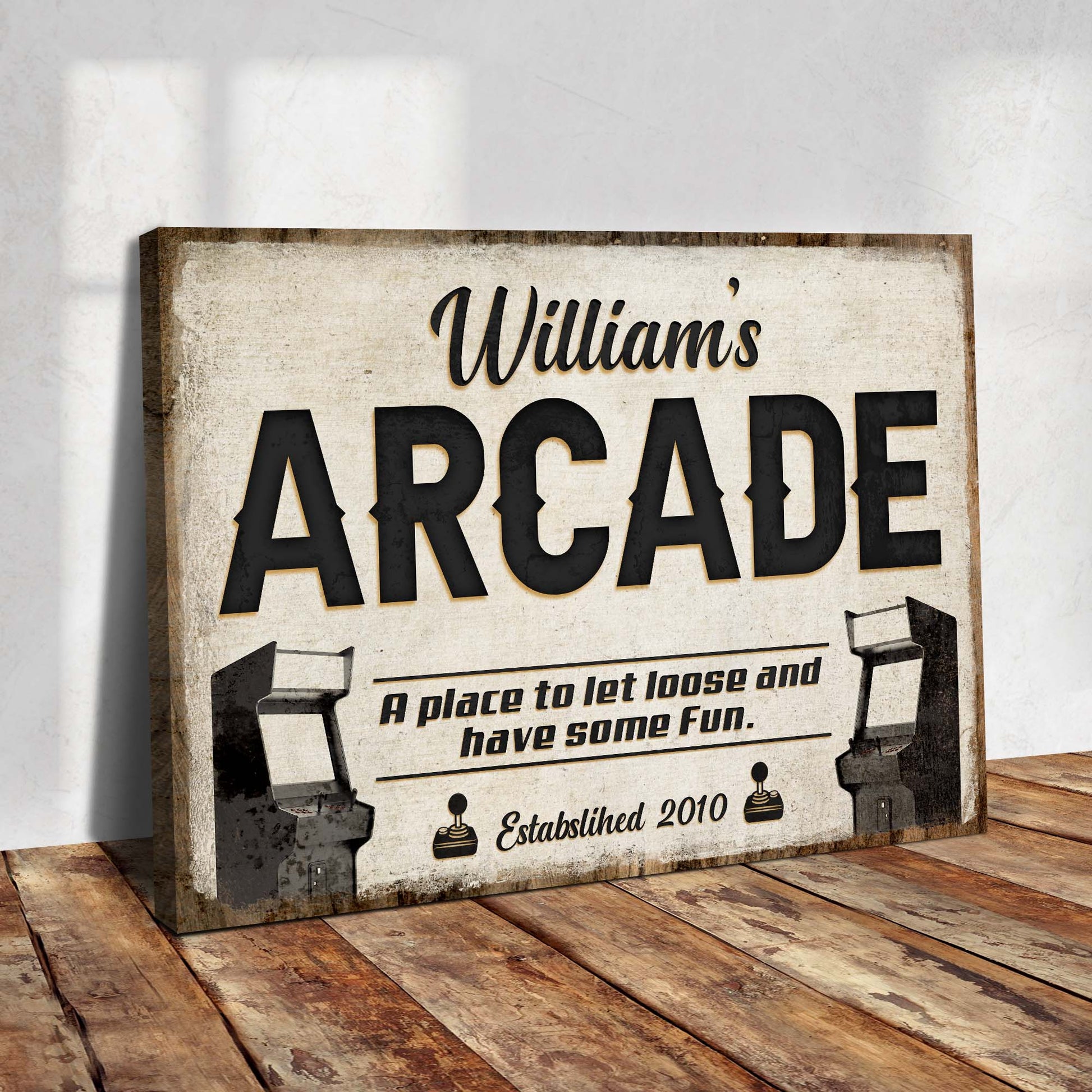 Arcade Sign IV - Image by Tailored Canvases