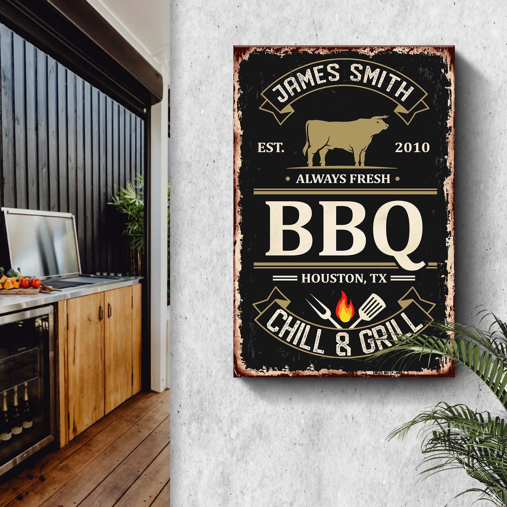 BBQ Sign Style 1 - Image by Tailored Canvases