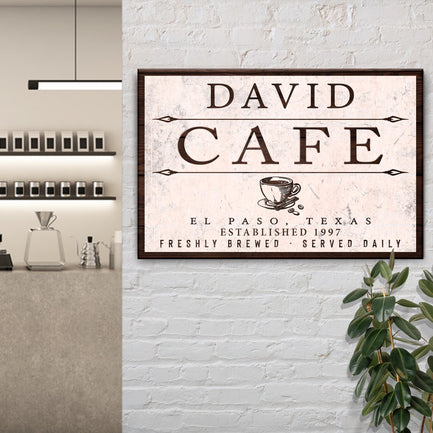Cafe Sign II - Image by Tailored Canvases