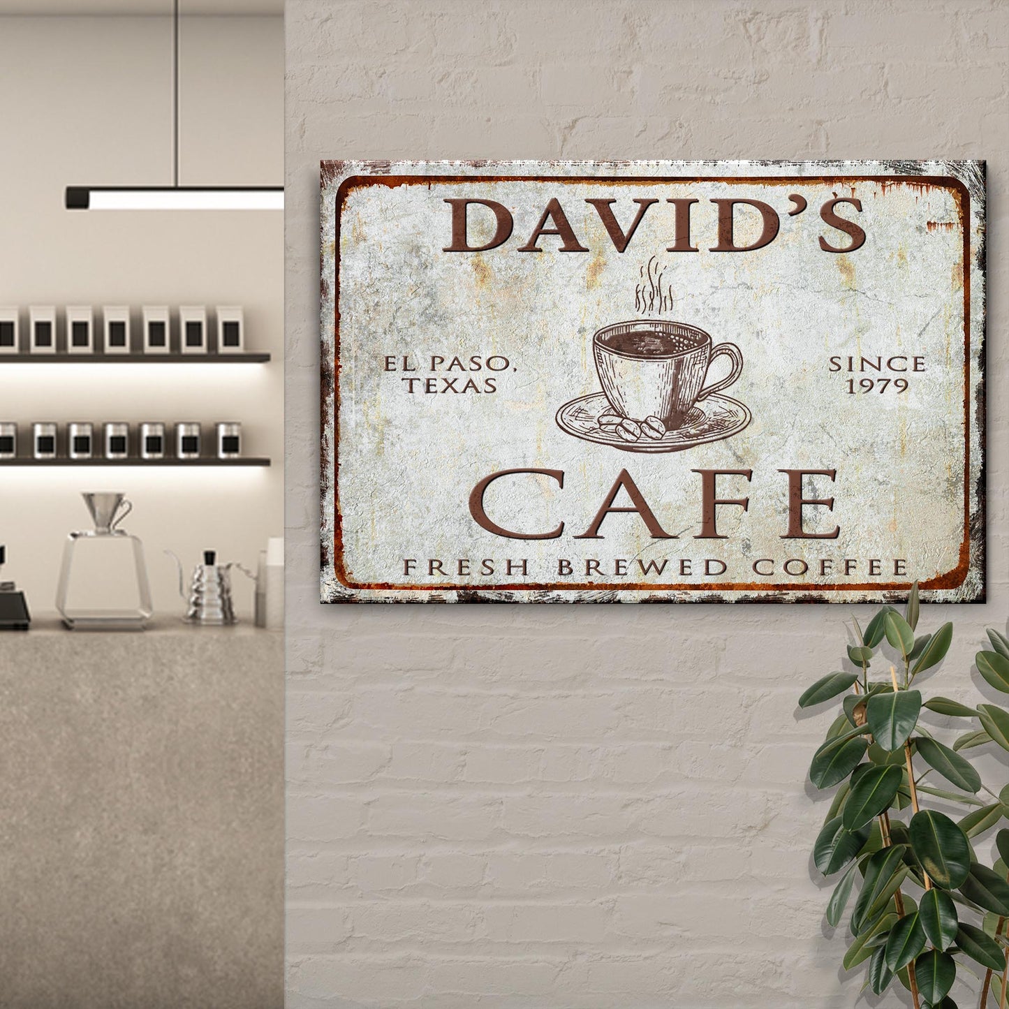 Cafe Sign V Style 1 - Image by Tailored Canvases