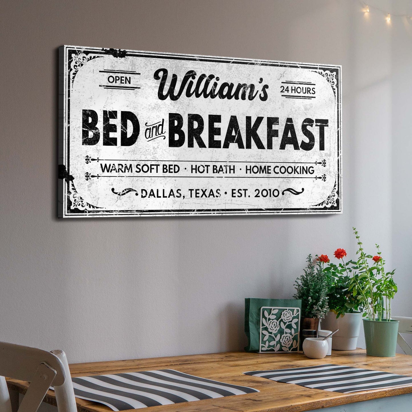 Bed and Breakfast Sign II - Image by Tailored Canvases