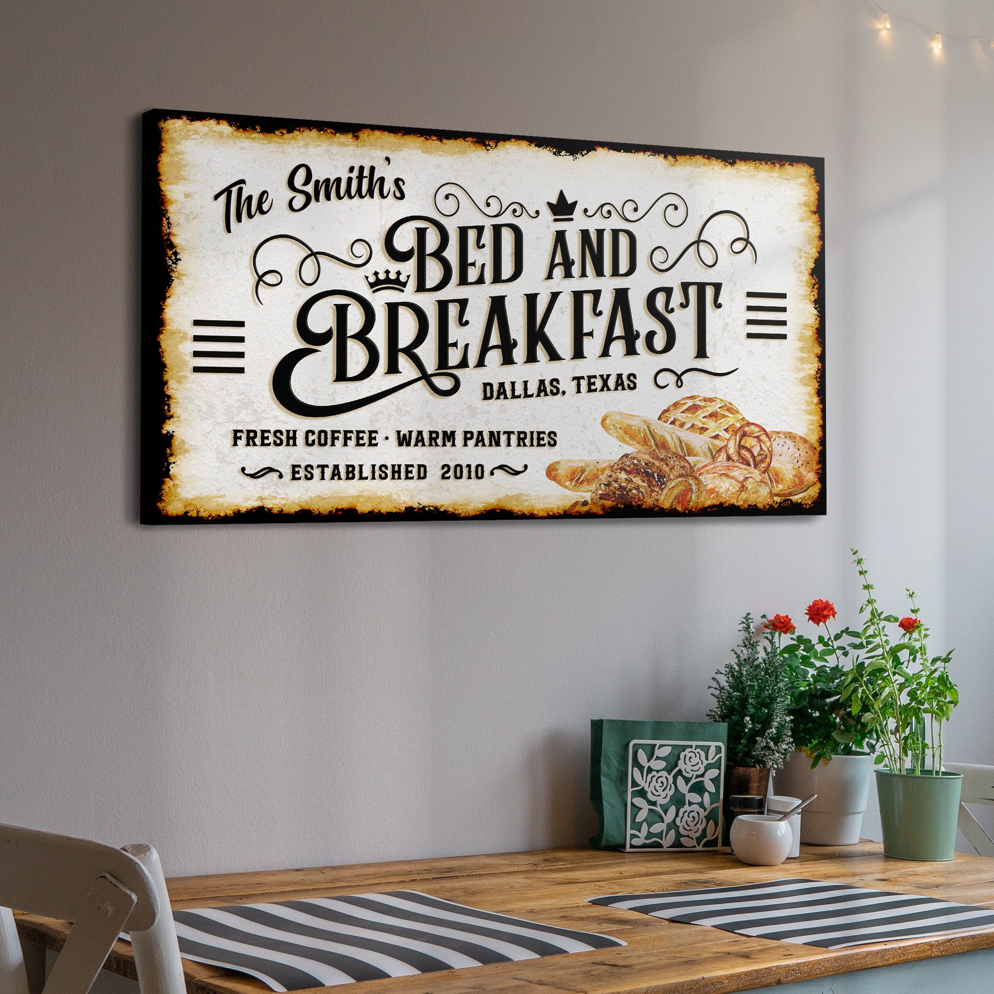 Bed and Breakfast Sign IV - Image by Tailored Canvases
