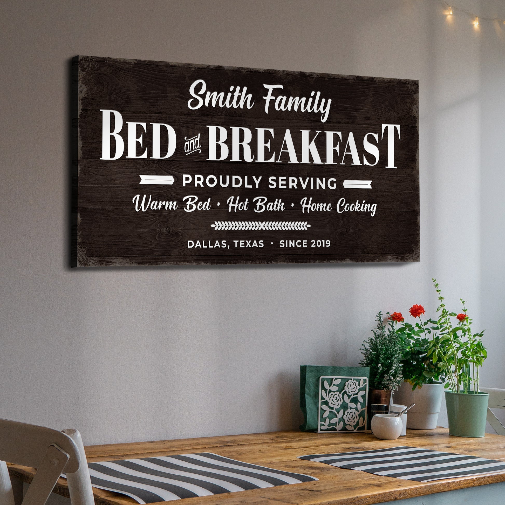 Bed and Breakfast Sign V - Image by Tailored Canvases