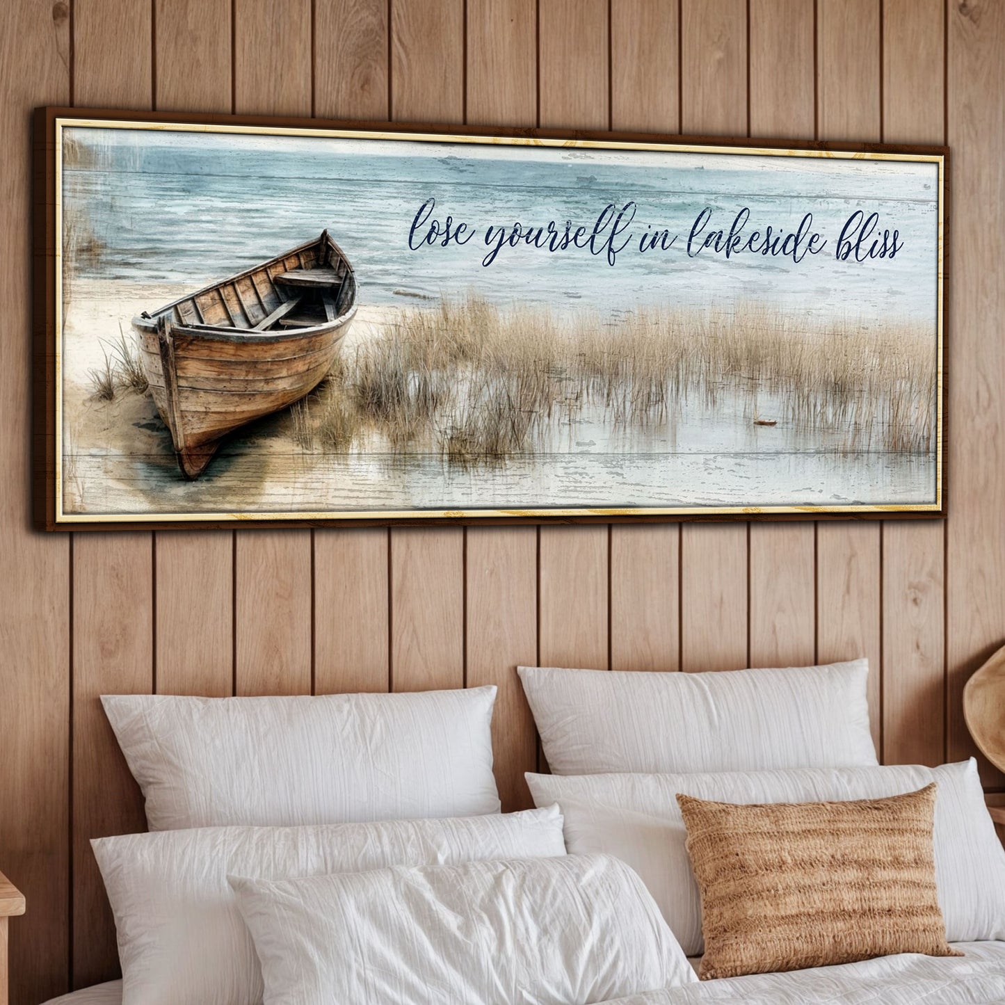 Lose Yourself in Lakeside Bliss Lake House Coastal Sign