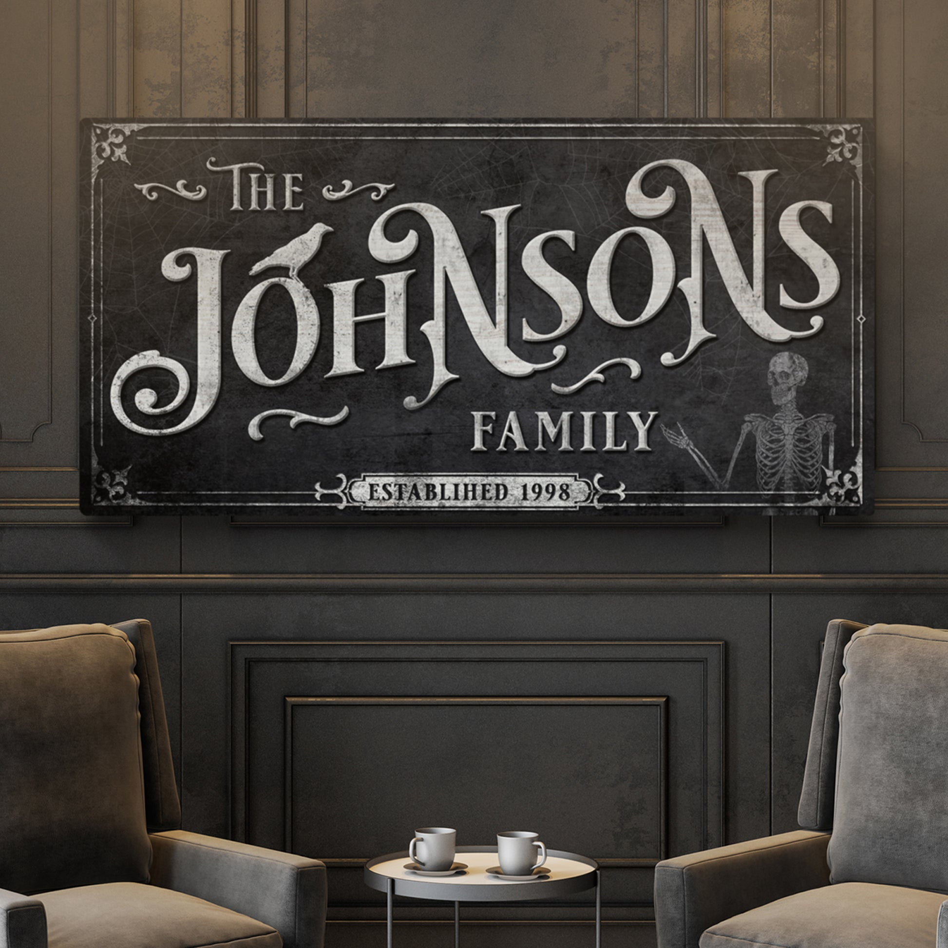 Personalized Gothic Sign III Style 1 - Image by Tailored Canvases