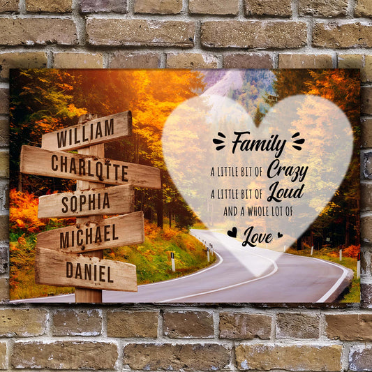 A Lot of Love Family Names Sign II