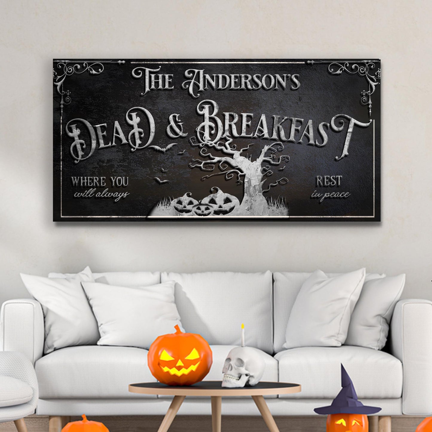 Personalized Dead & Breakfast Sign II - Image by Tailored Canvases