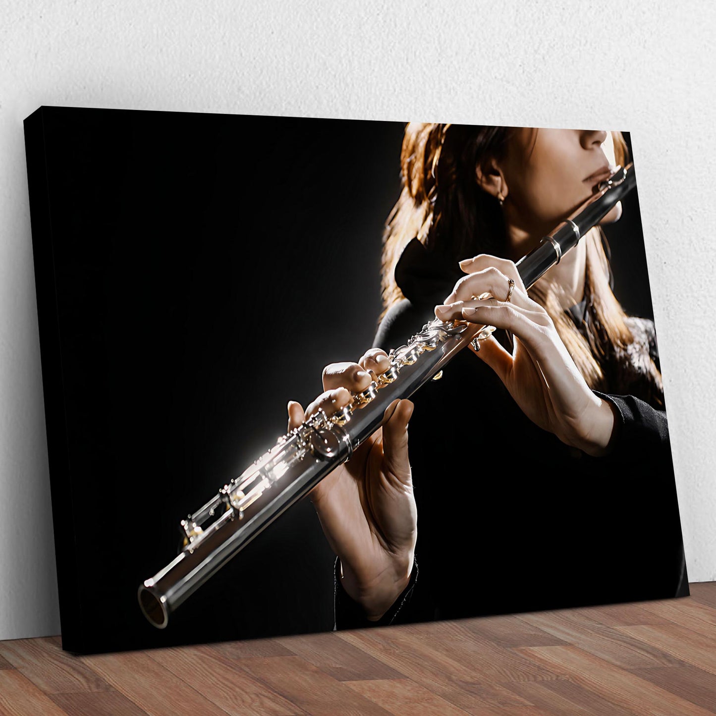 Flute Playing Canvas Wall Art - Image by Tailored Canvases