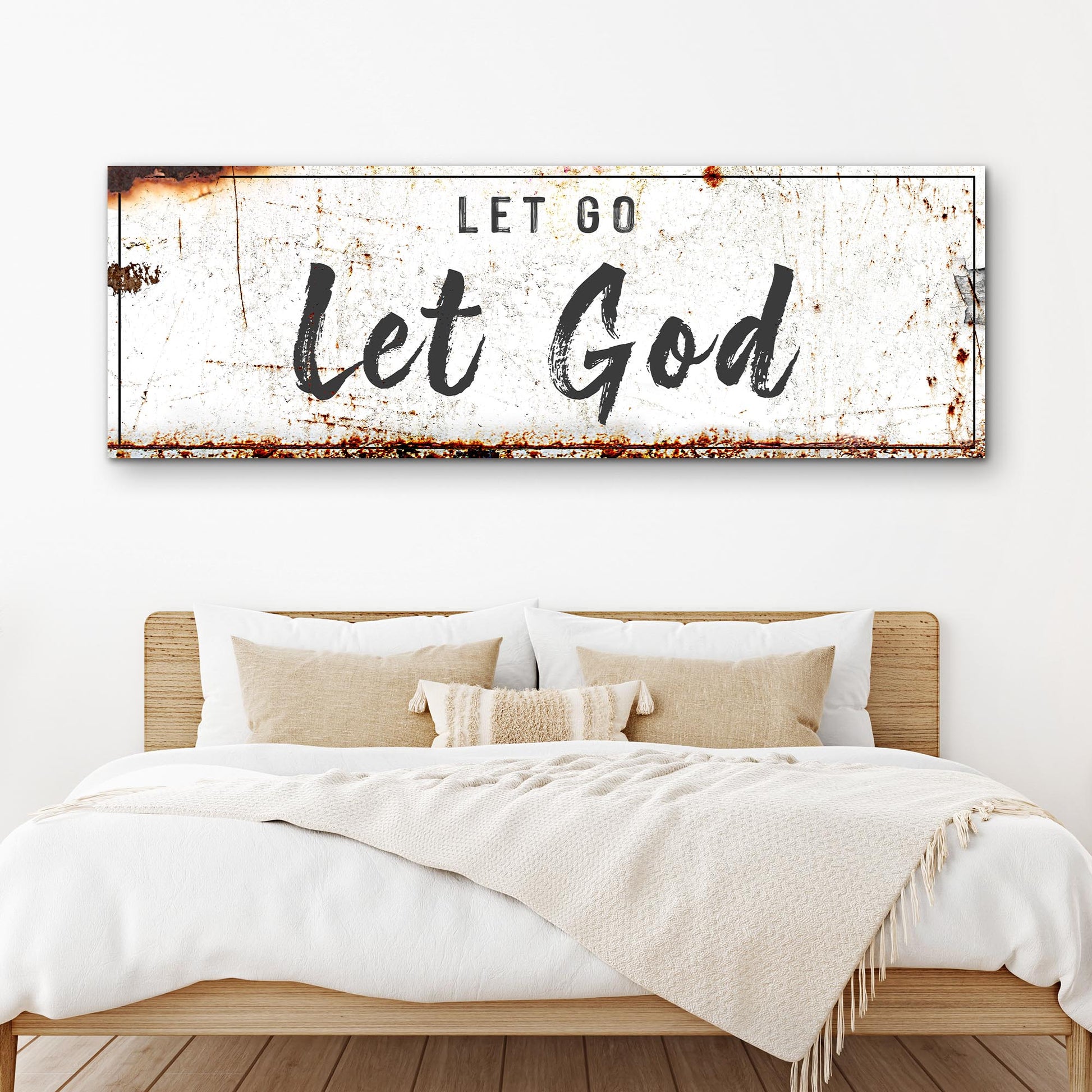 Let Go Let God Faith Sign - Image by Tailored Canvases