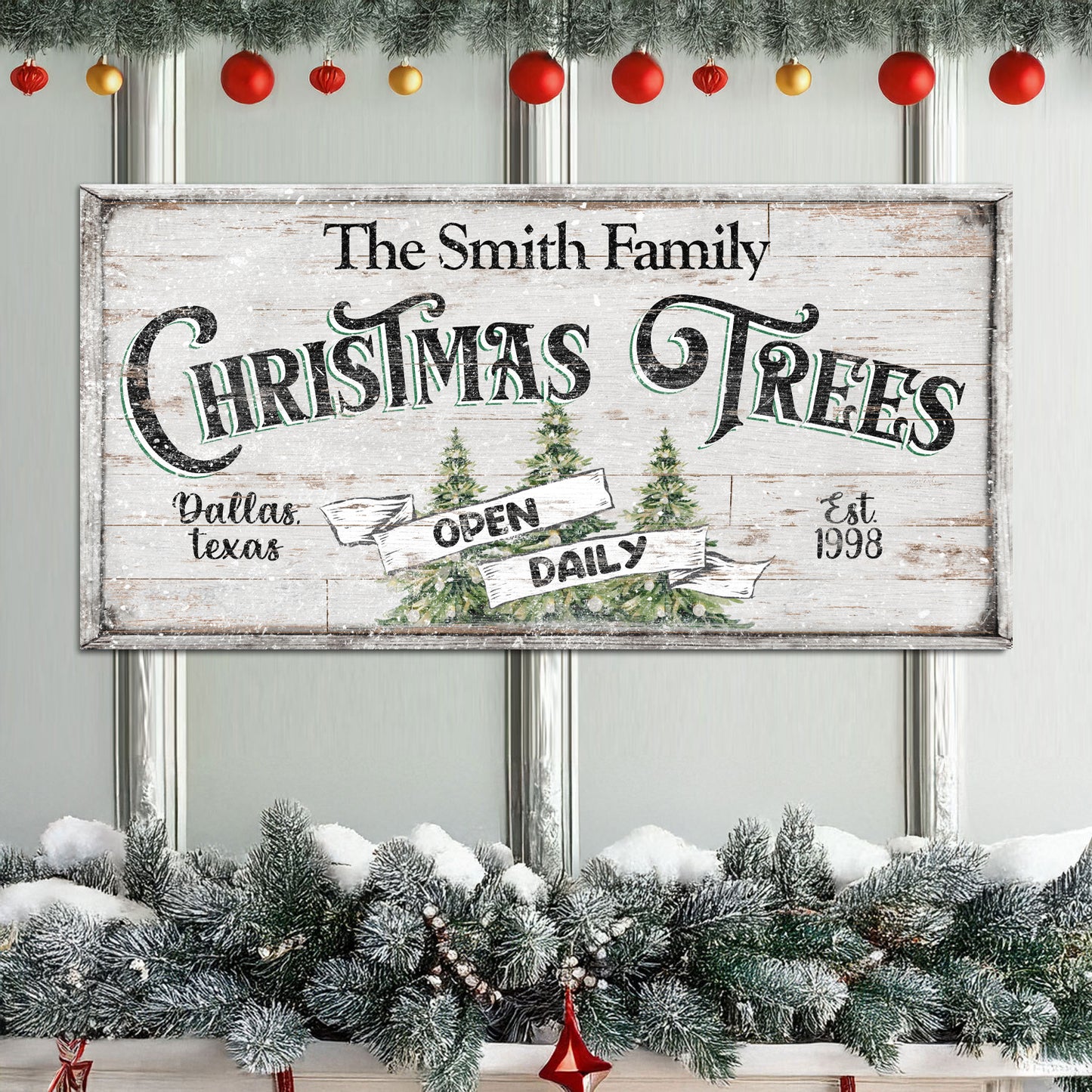 Family Christmas Tree Farm Sign II