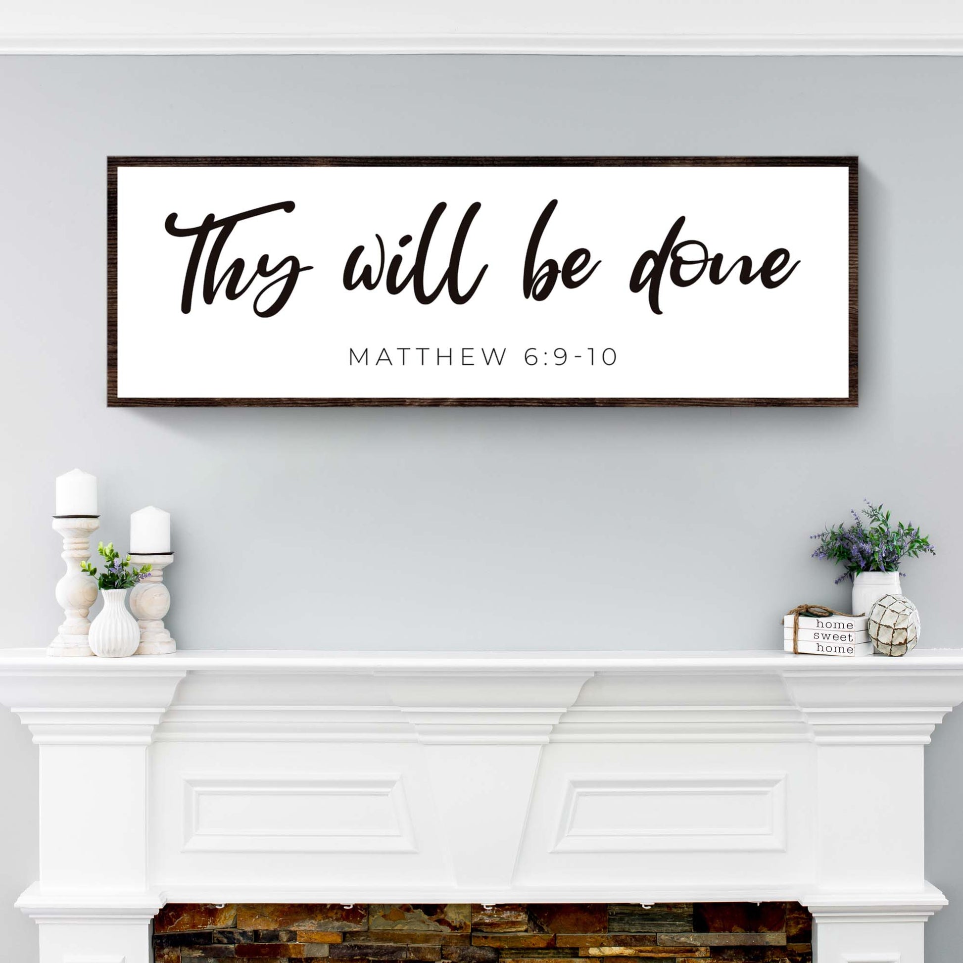 Thy Will Be Done Faith Sign III - Image by Tailored Canvases