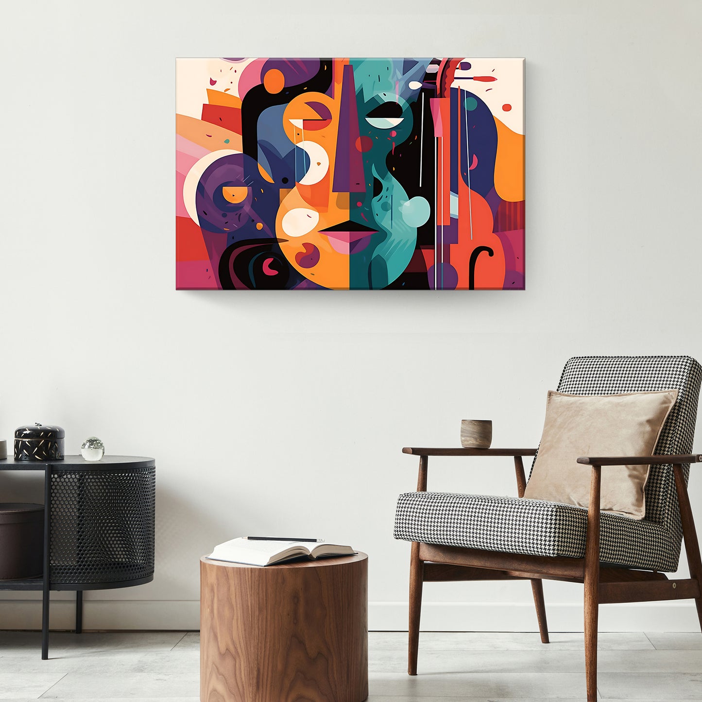 Cello Abstract Canvas Wall Art - Image by Tailored Canvases