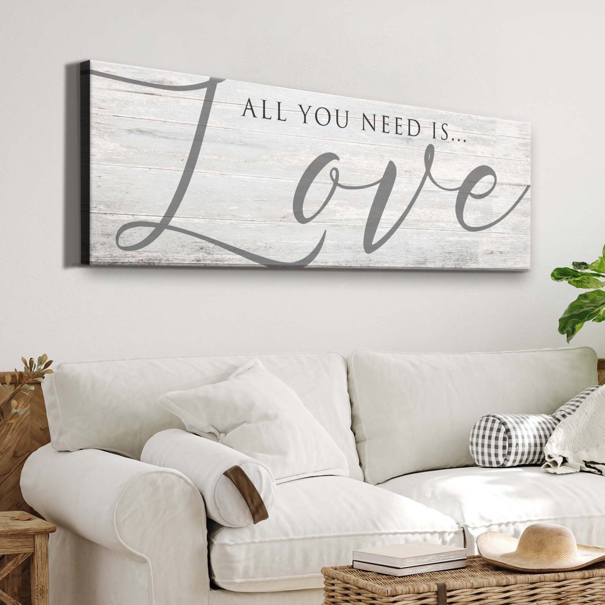 All You Need Is Love Sign IV - Image by Tailored Canvases