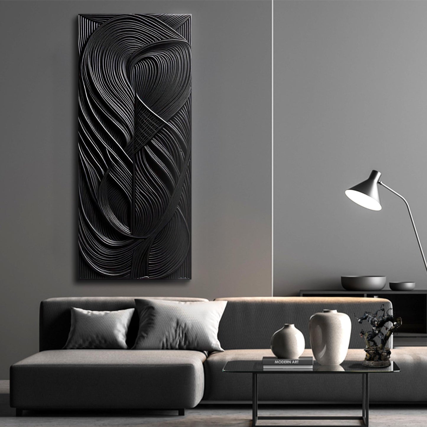 Shadow Waves - Modern Wall Art