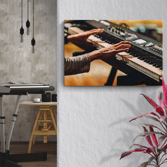 Keyboard Rustic Canvas Wall Art - Image by Tailored Canvases