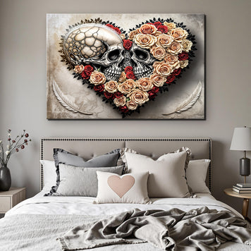 Skull and Flowers Wall Art VII