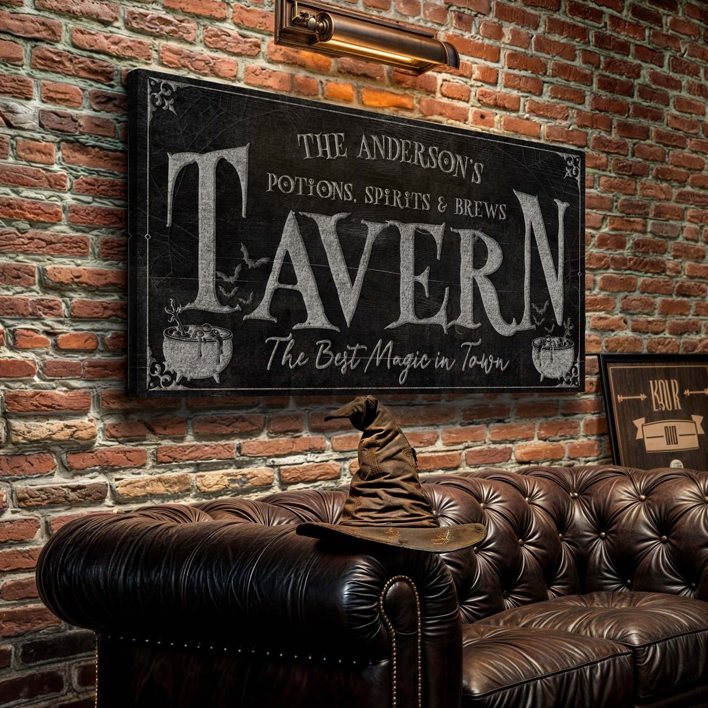 Potions, Spirits & Brews Tavern Halloween Sign