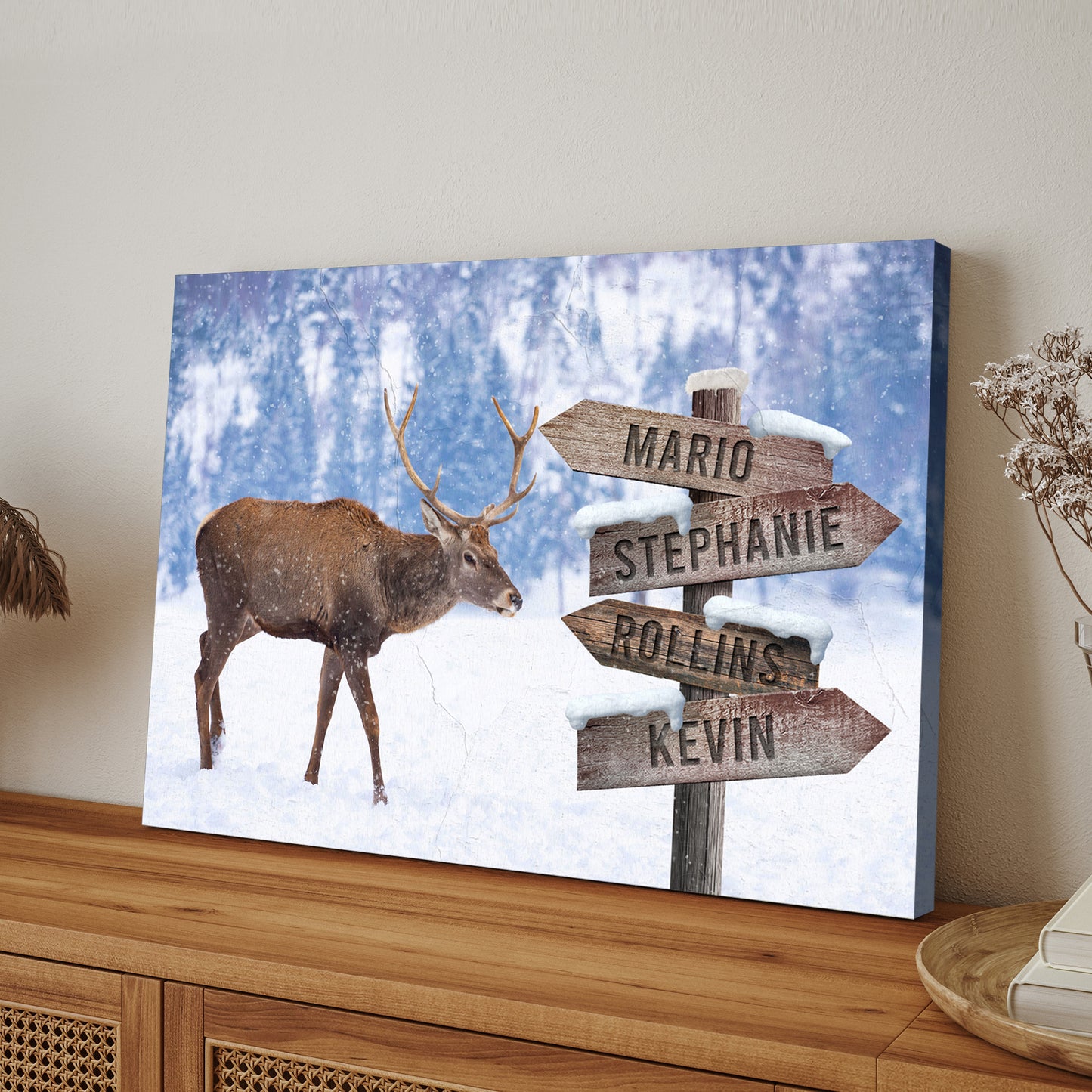 Deer Family Names Sign