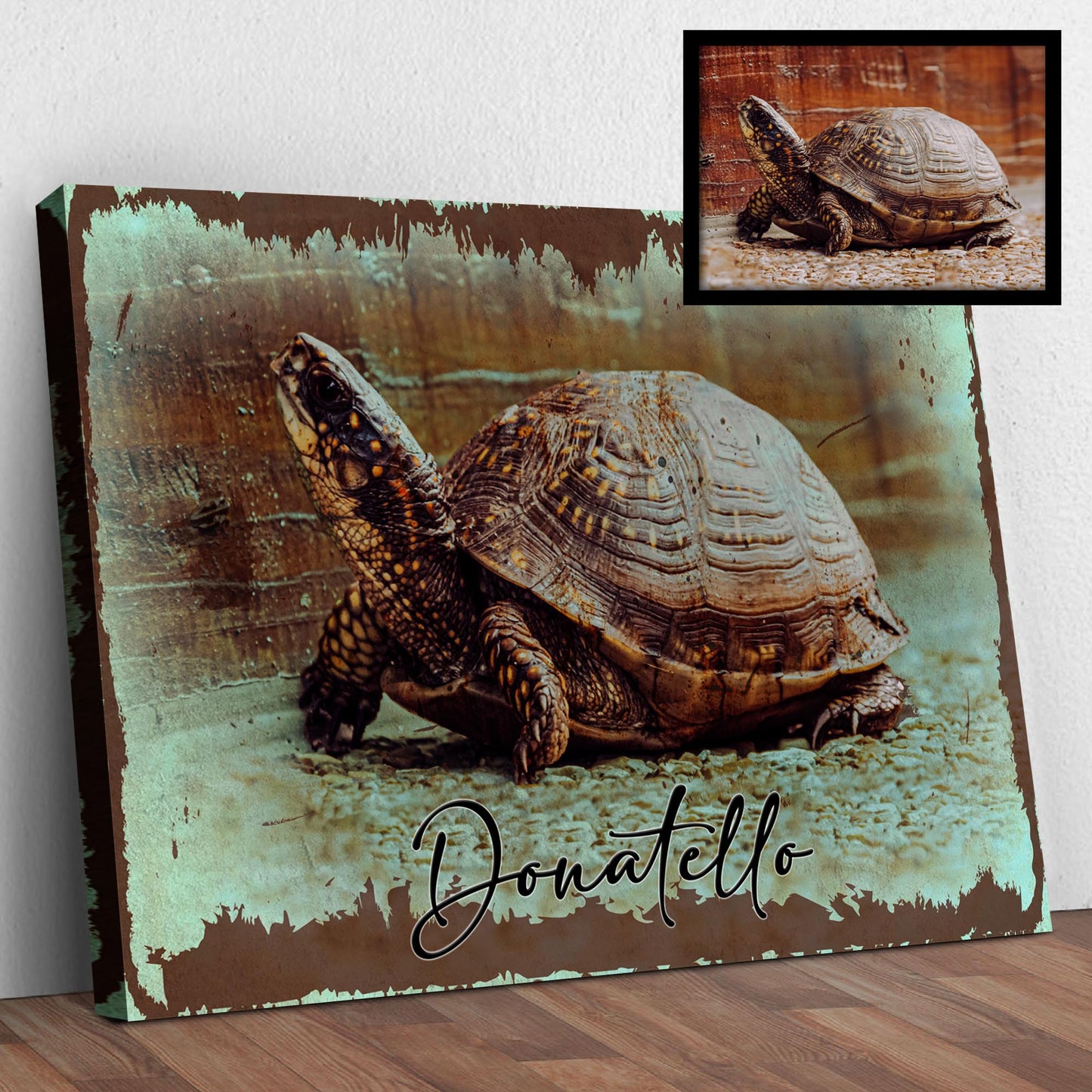 Turtle Rustic Sign - Image by Tailored Canvases