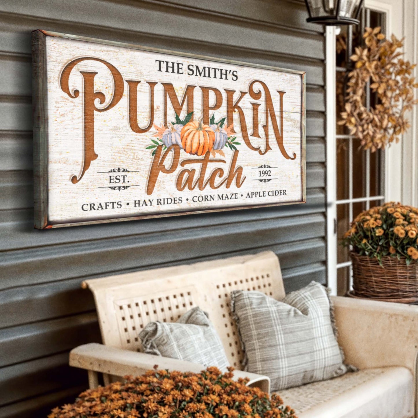 Family Pumpkin Patch Sign