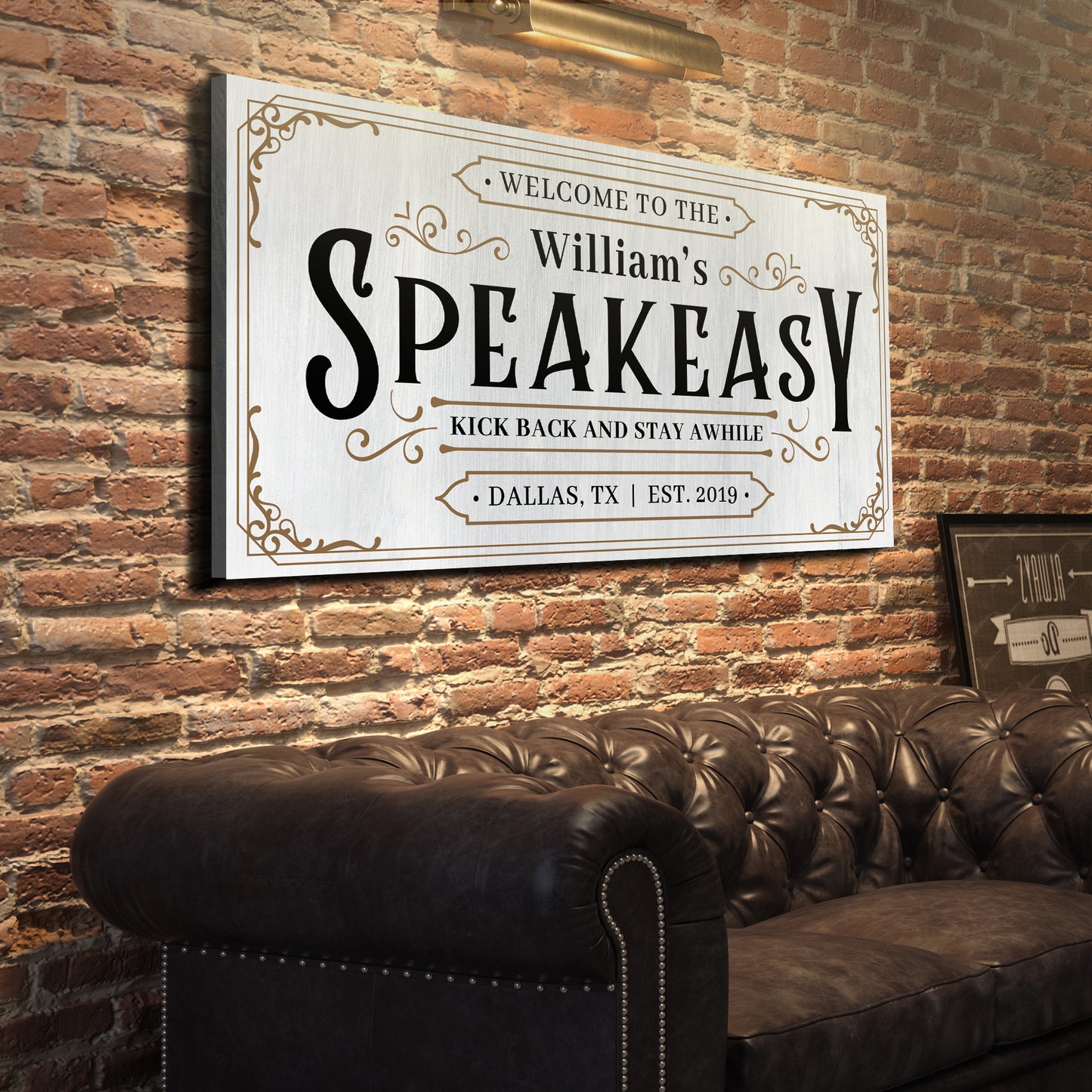 Speakeasy Sign III - Imaged by Tailored Canvases