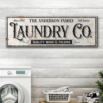 The Laundry Room Sign VIII