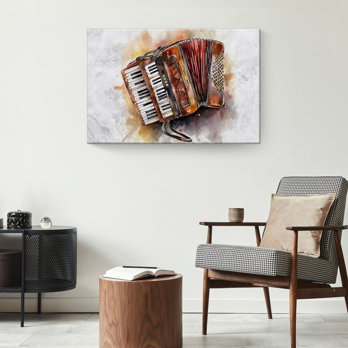 Accordion Watercolor Canvas Wall Art Style 2 - Image by Tailored Canvases