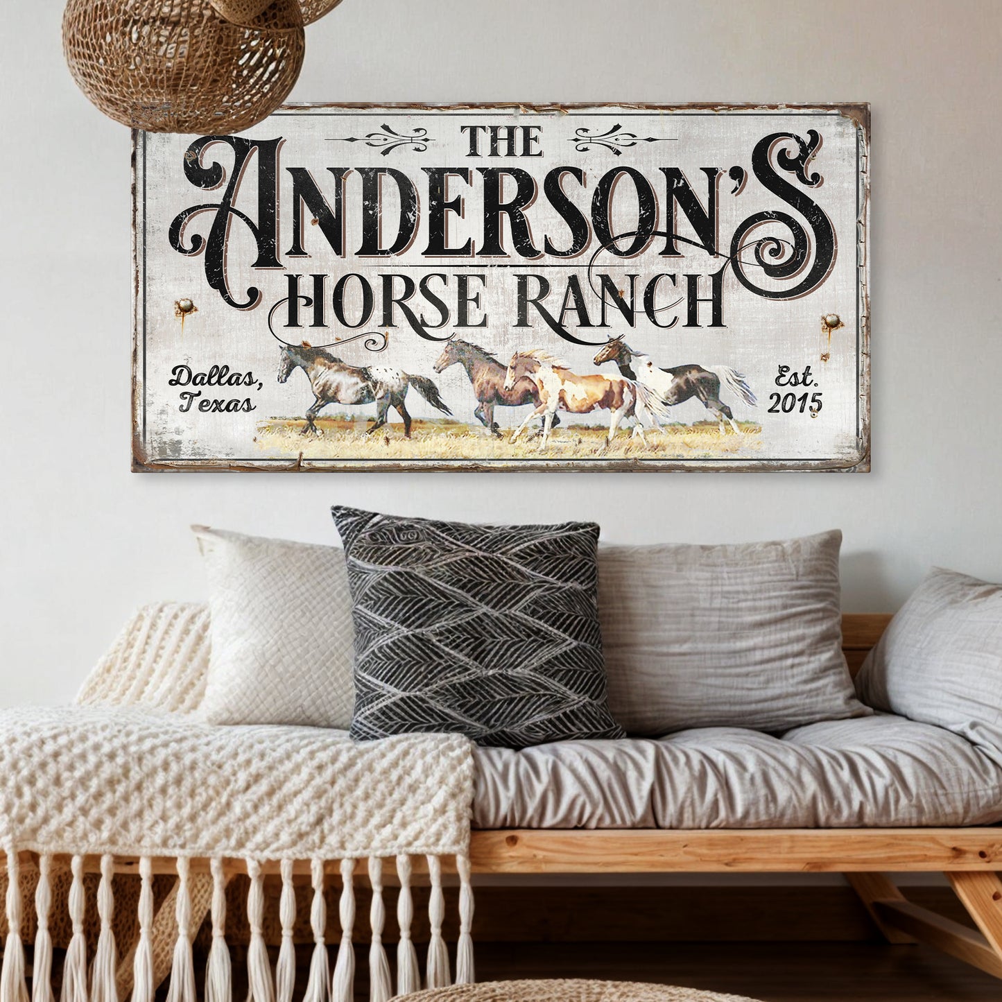 Personalized Horse Ranch Sign II