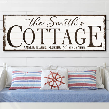 Cottage Beach House Sign II  - Image by Tailored Canvases
