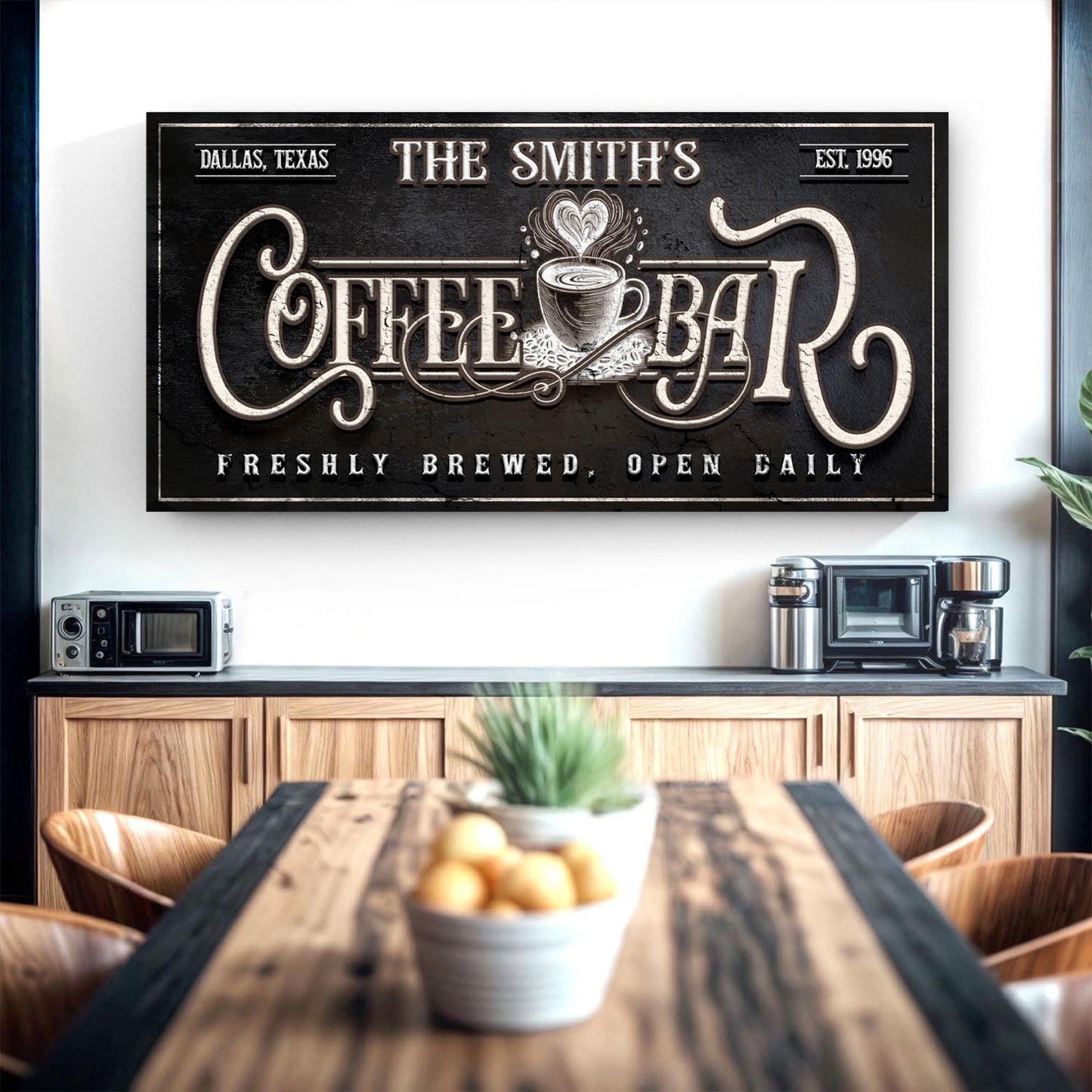 Personalized Coffee Bar Sign