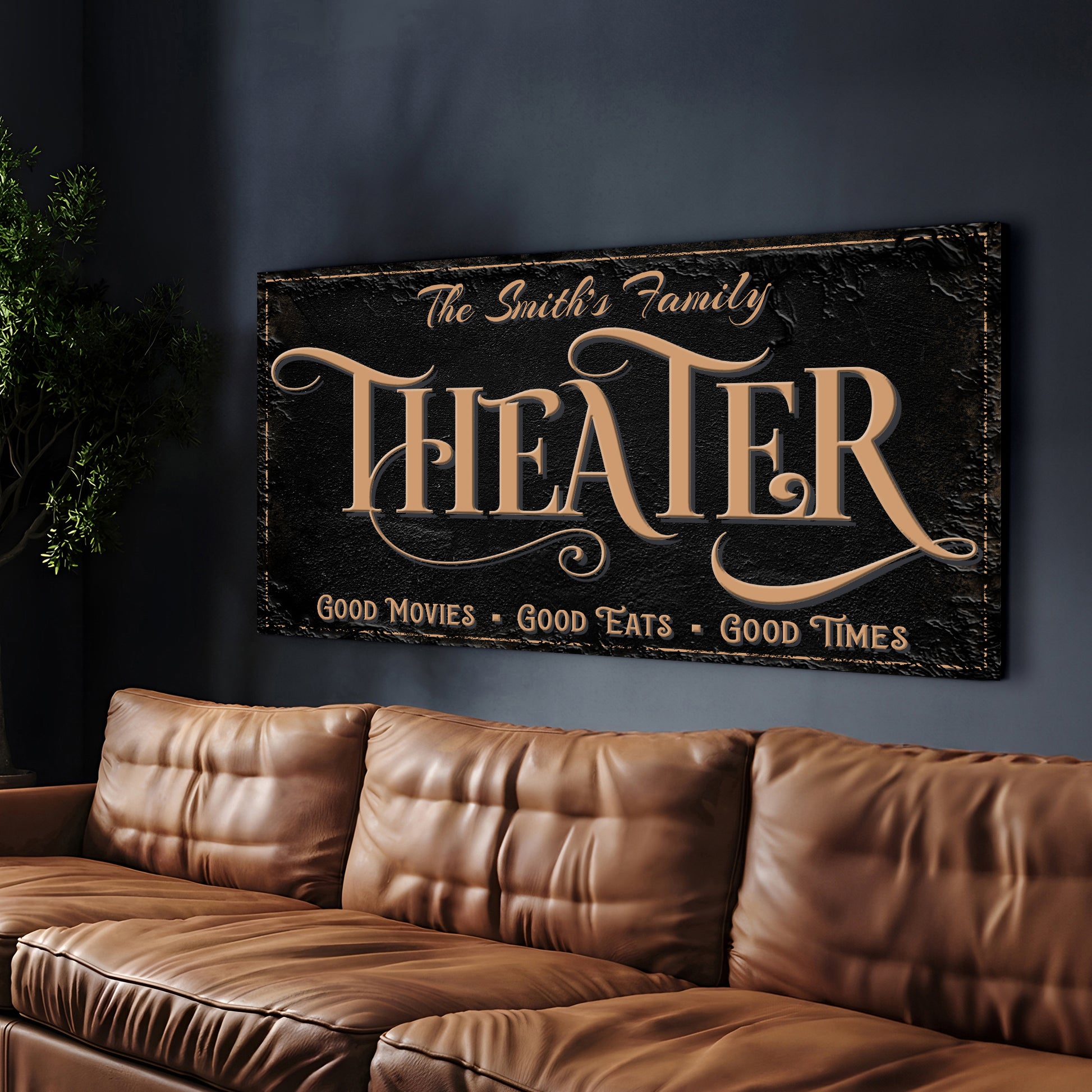 Personalized Theater Sign VI - Image by Tailored Canvases