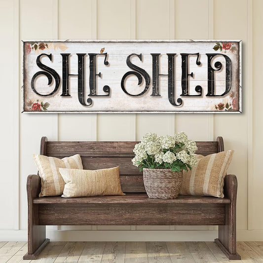 Personalized She Shed Sign XV