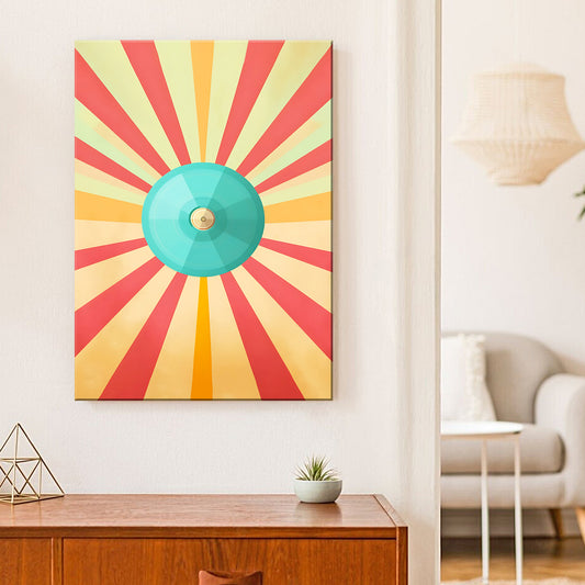 Cymbal Retro Canvas Wall Art - Image by Tailored Canvases